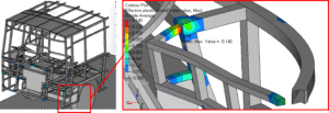 Frontal Impact Assessment of Driver Cabin in Bus Structure