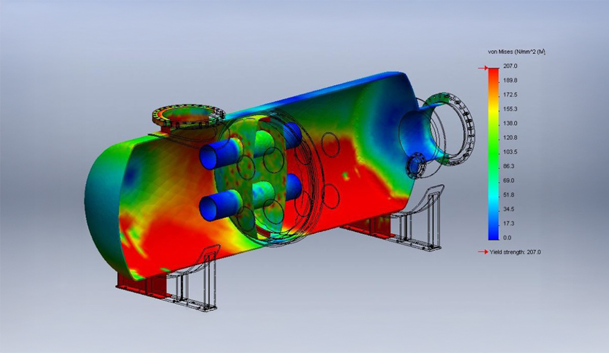 Mechanical FEA stress analysis services