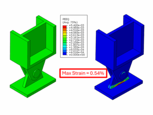 3D Nonlinear FEA Analysis of Pin-Column Connection